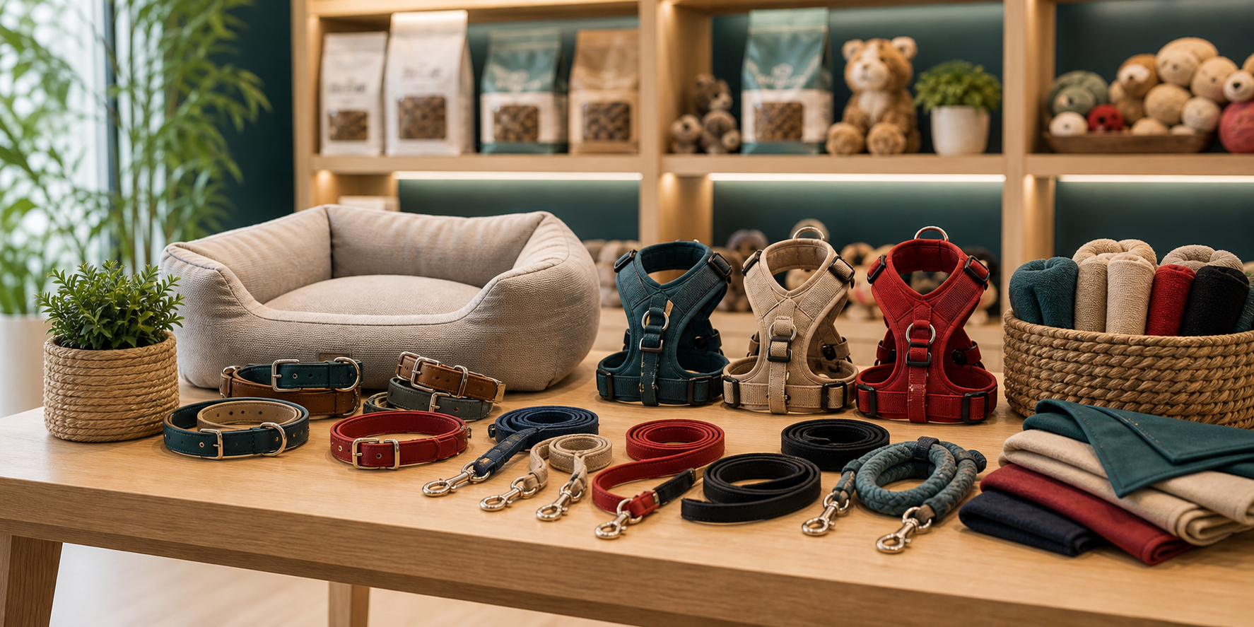 Accesorios para mascotas en boutique